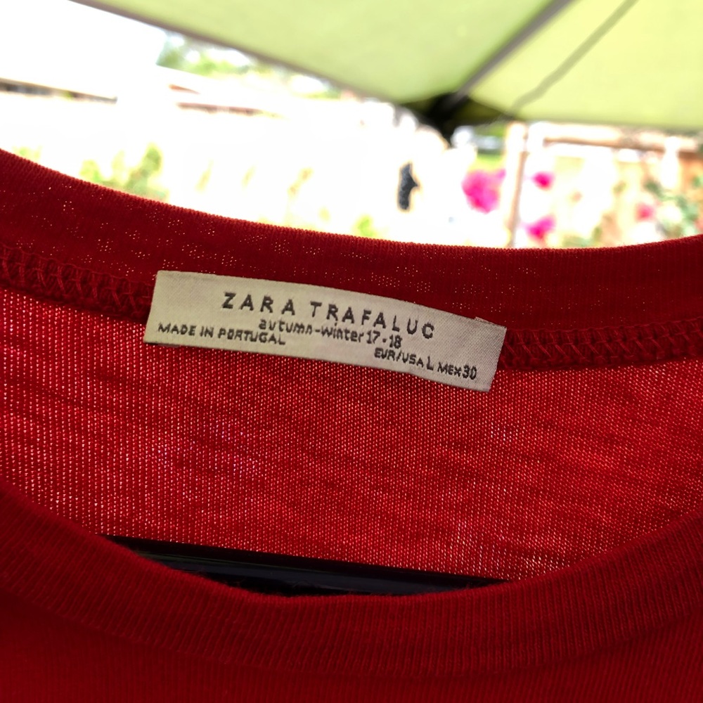 Red Zara Top - Picture 2 of 2